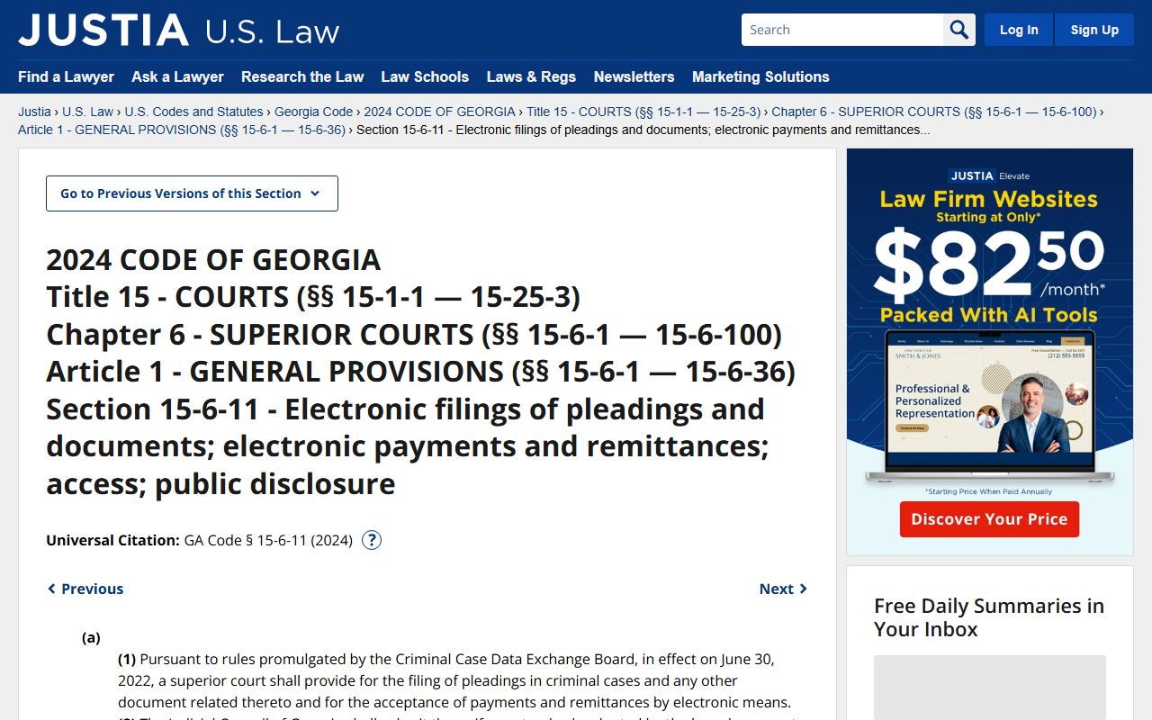 Chatham County Clerk of Superior Court e-filed document law
