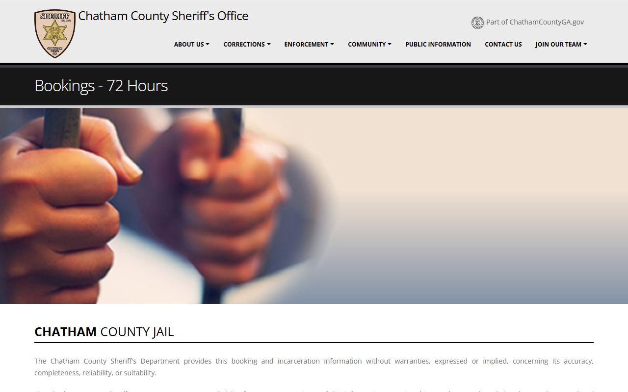 Chatham County Sheriff's Office 72-hour booking report