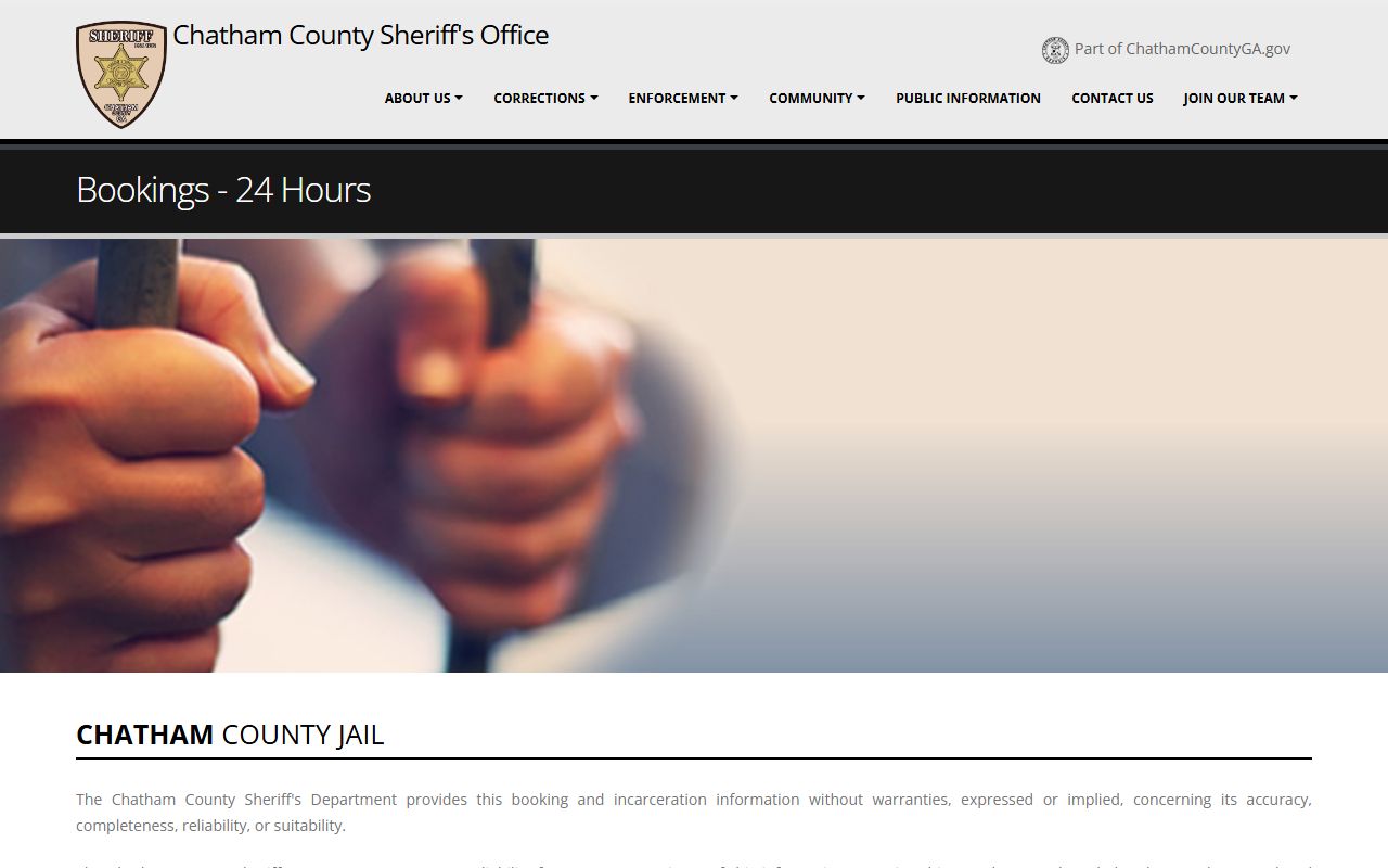 Chatham County Sheriff's Office 24-hour booking report