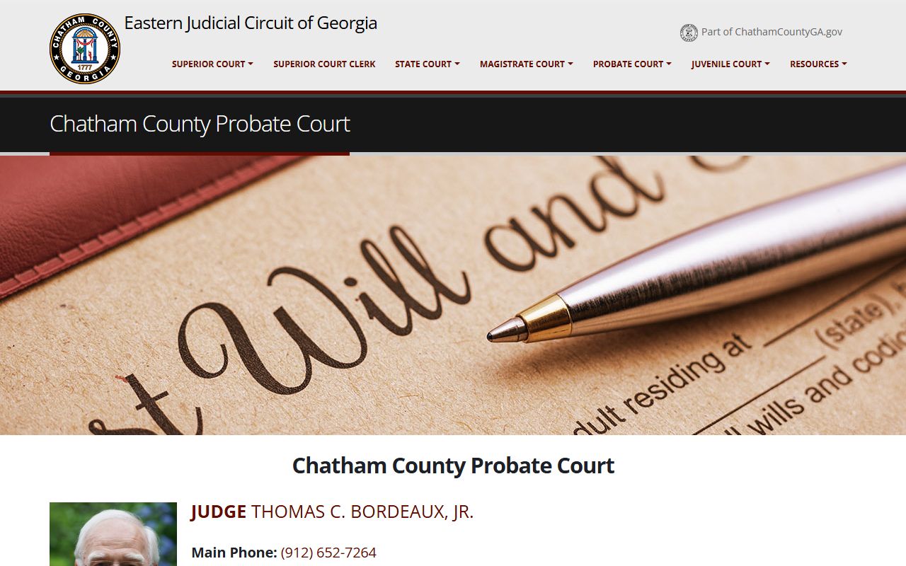 Chatham County court records Probate Court overview