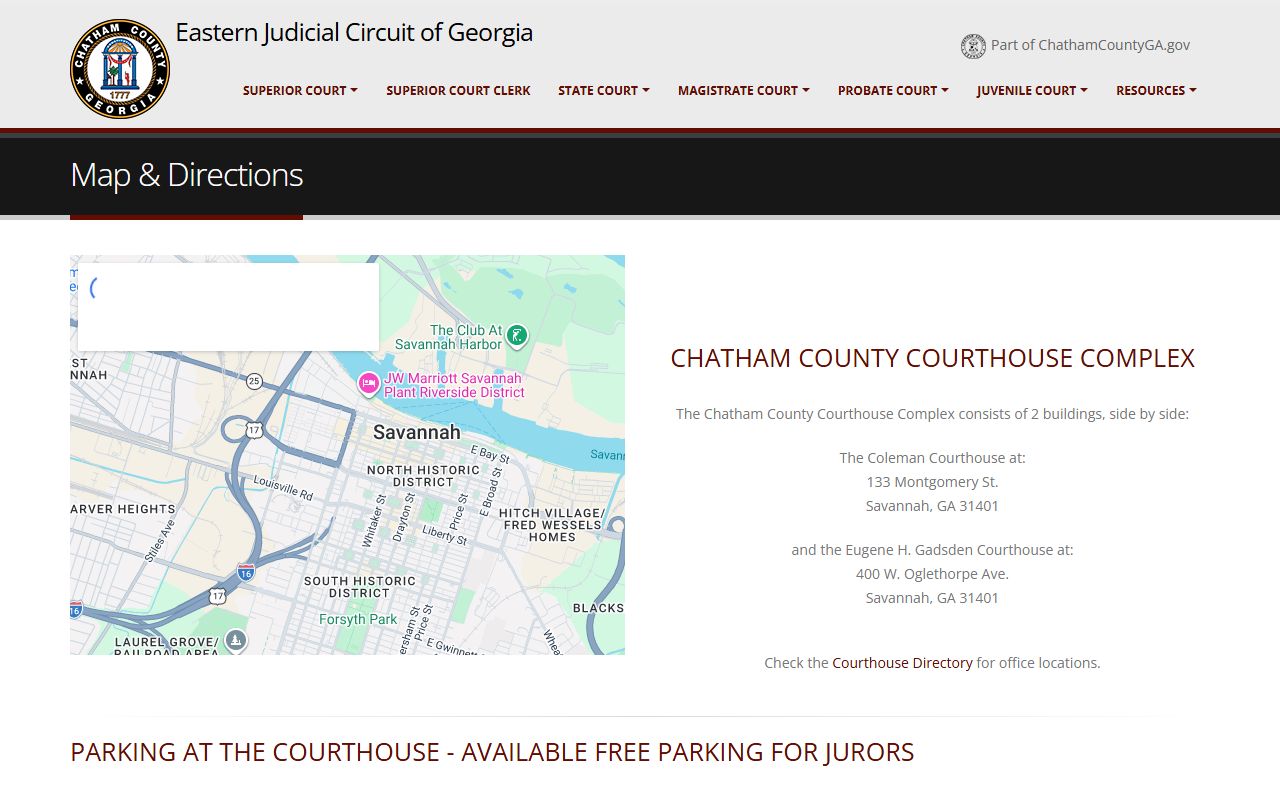 Chatham County Court records courthouse map directions